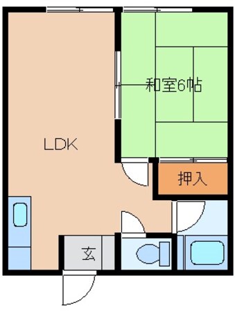 ハウスナリタの物件間取画像